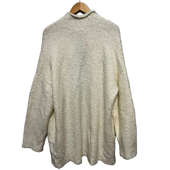 St. John Coat Light Weight Loop Knit  Notch Collar Beige Size XL New With Tags - Picture 4 of 11